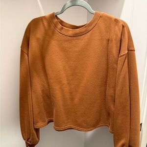 Target Women's Tan Cropped Sweatshirt